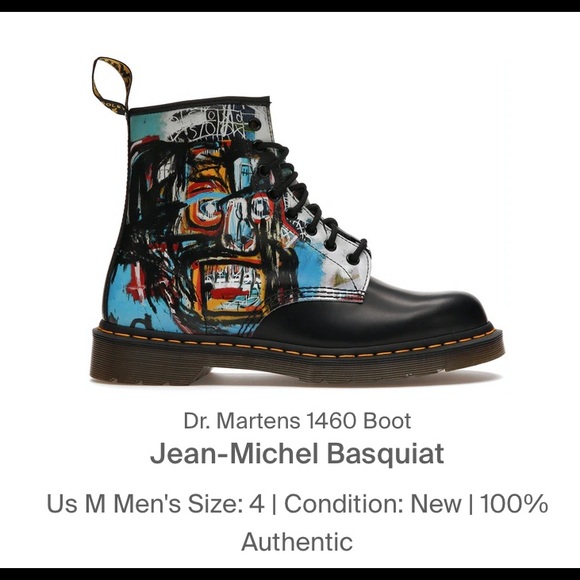 NWT Dr. Martens x Jean-Michel Basquiat size 5/36 - Picture 7 of 7